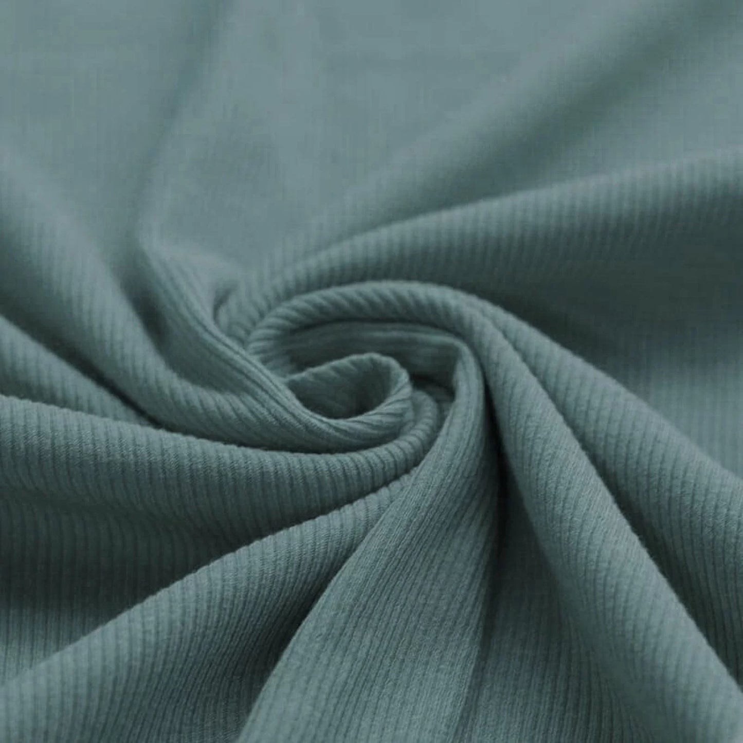 Jersey di cotone a Costine - Verde Antico