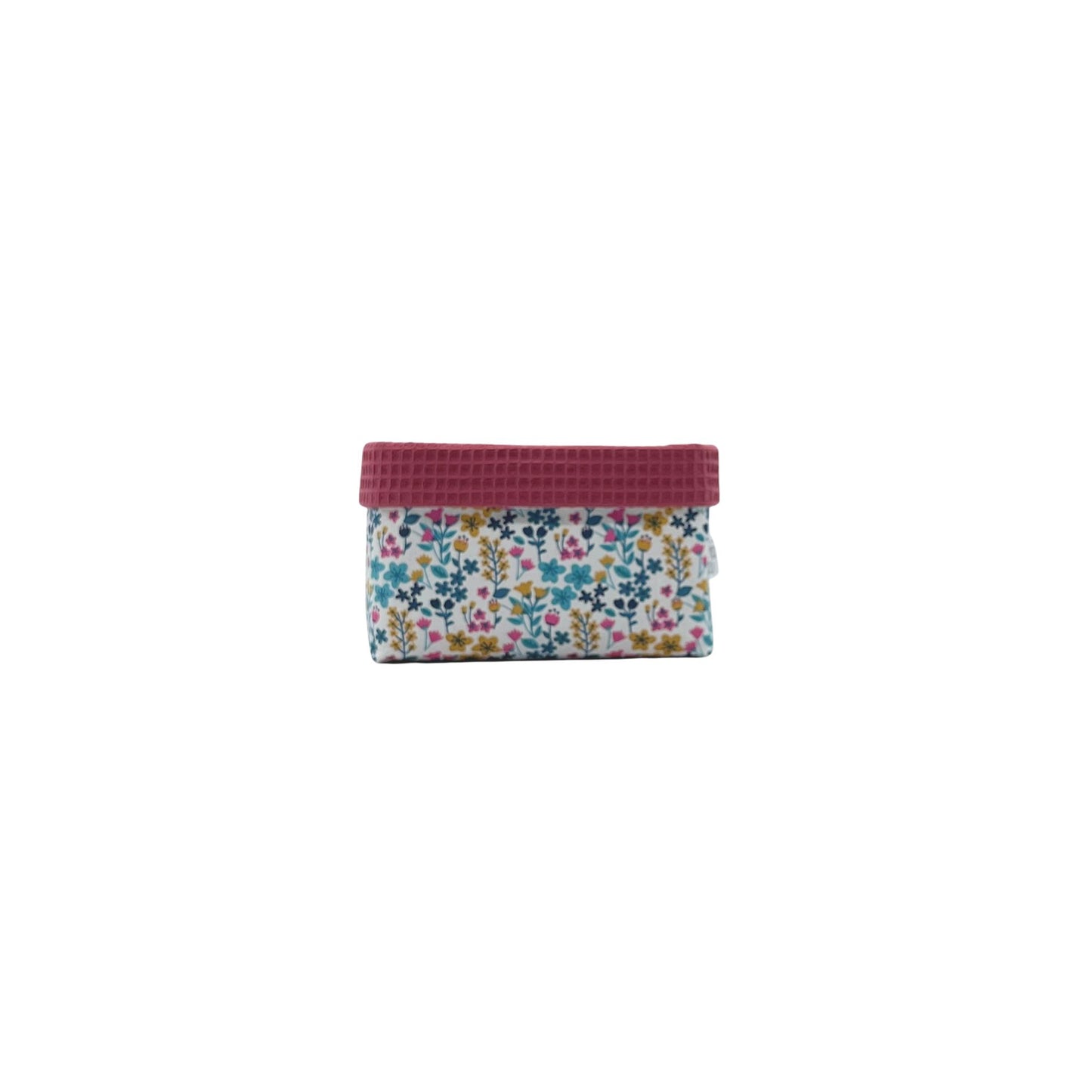 Organizer in cotone stampato e nido d'ape - Matilde Lampone