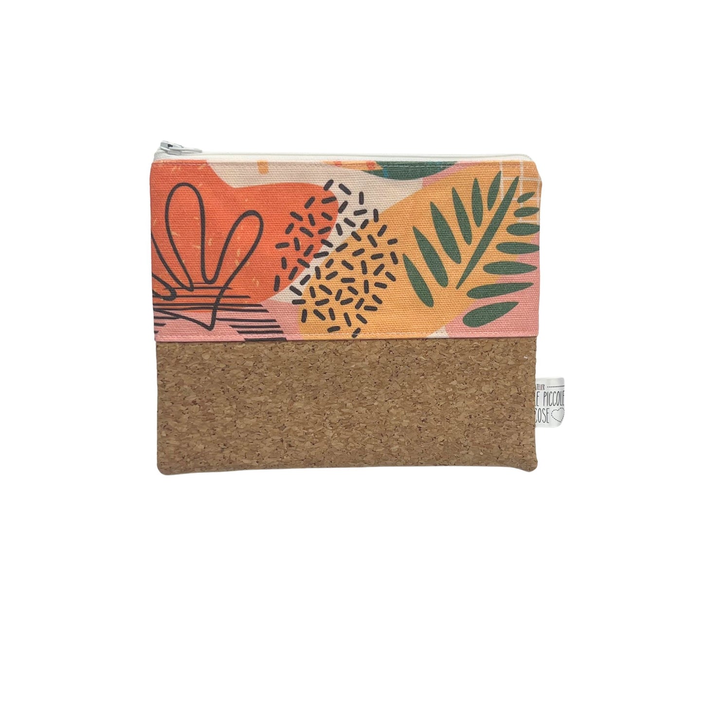 Pochette in Sughero e Canvas Stampato - Aria