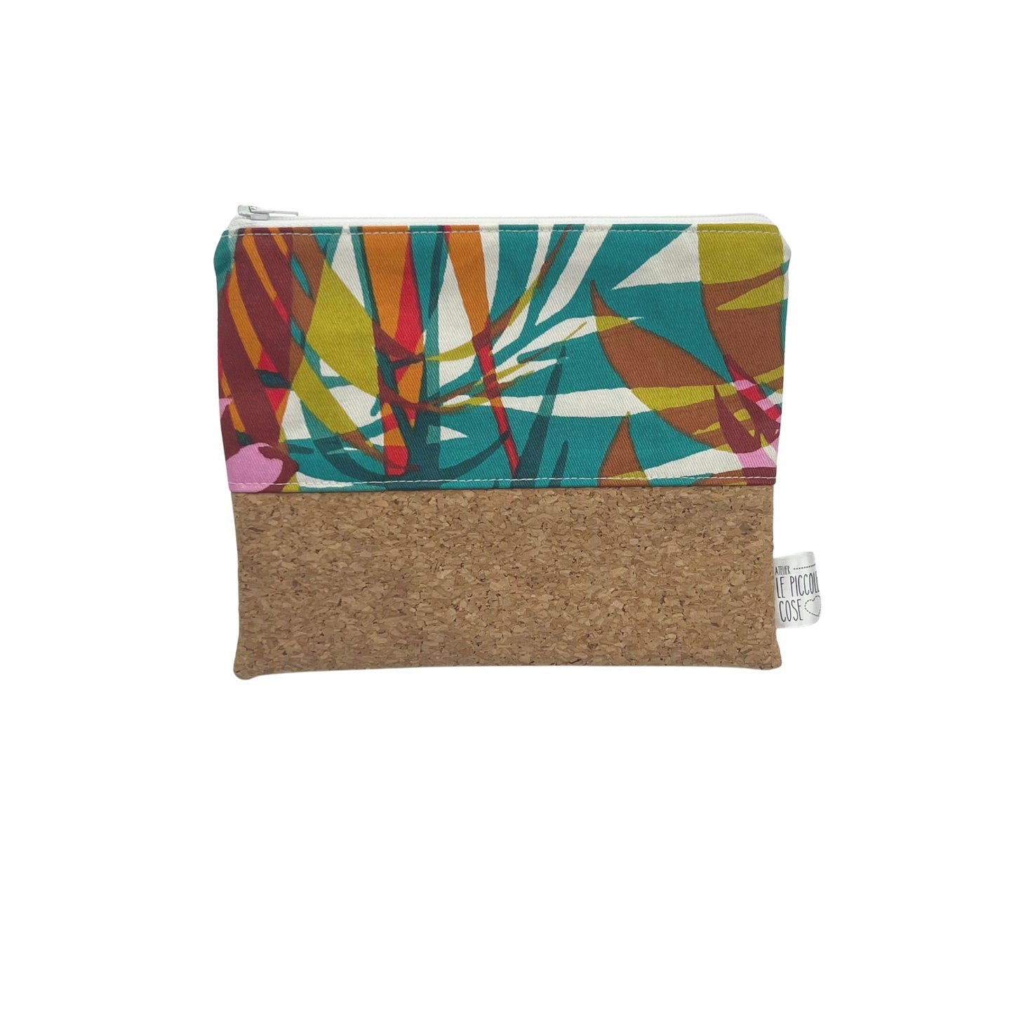 Pochette in Sughero e Canvas Stampato - Elara