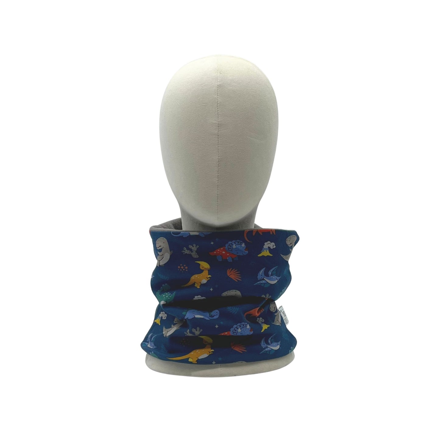 Scaldacollo bambino in Jersey Stampato - Dinosauri