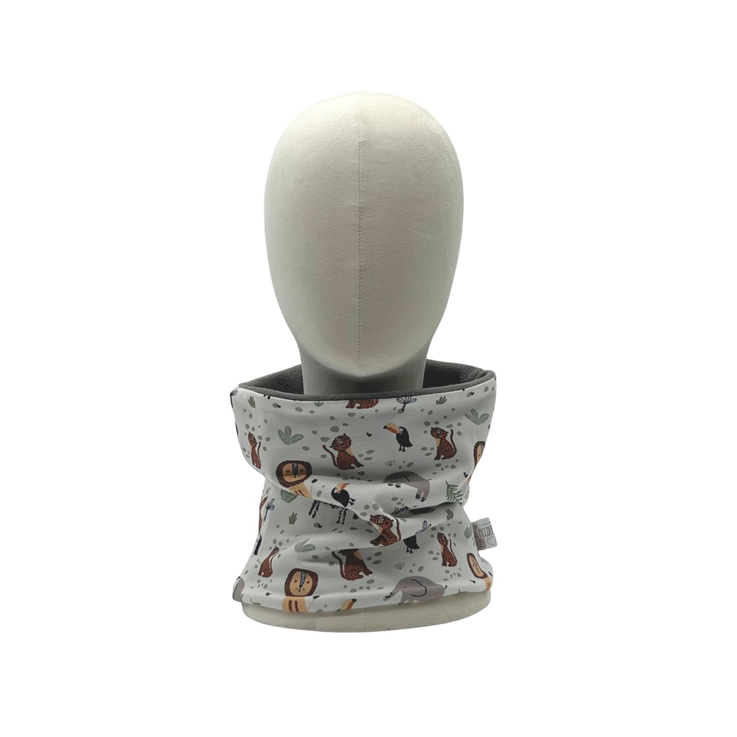 Scaldacollo bambino in Jersey Stampato - Jungla