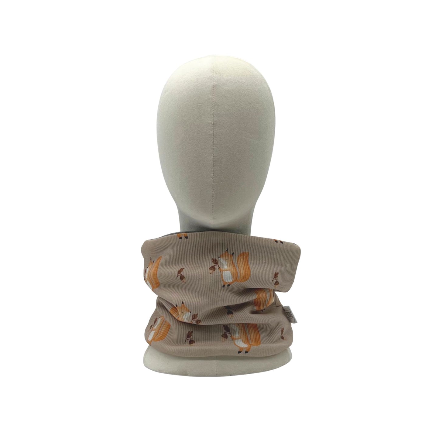 Scaldacollo bambino in Jersey Stampato - Scoiattoli