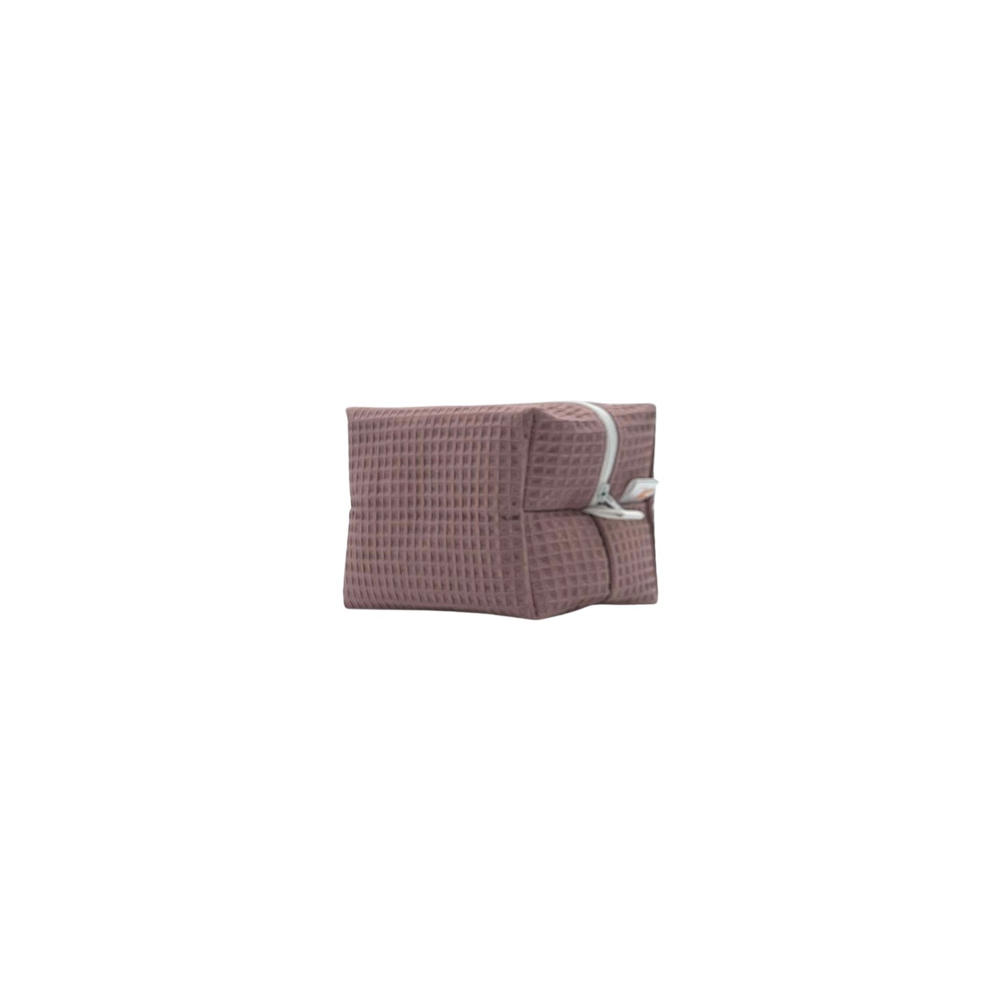 Trousse beauty in cotone nido d'ape - Mauve antico