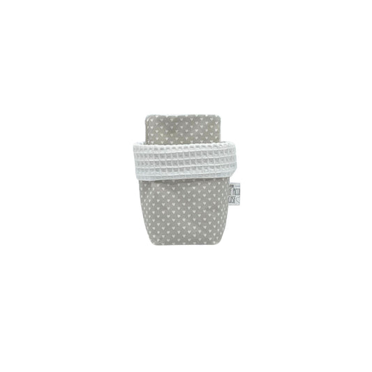 Mini organizer e set di pad's - Cuoricini Bianco