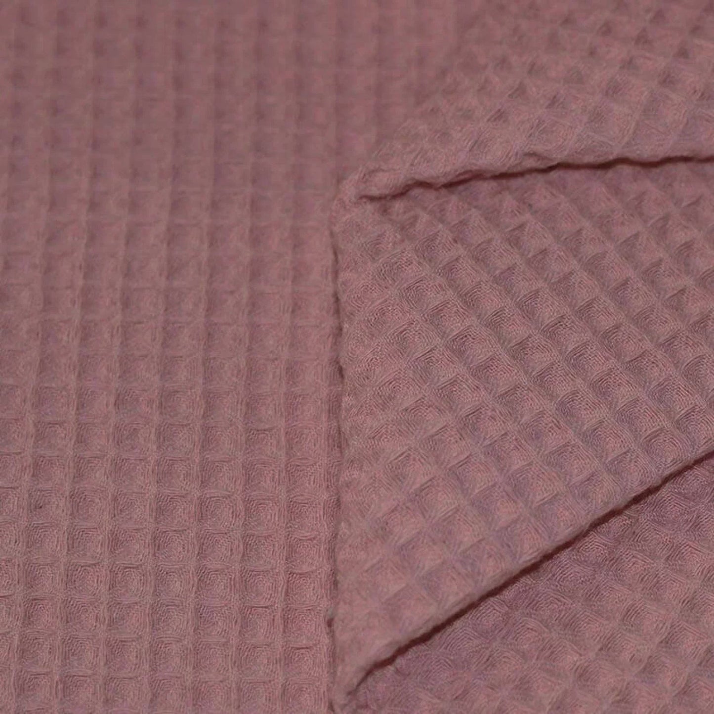 Piquet di cotone a nido d'ape - Mauve Antico
