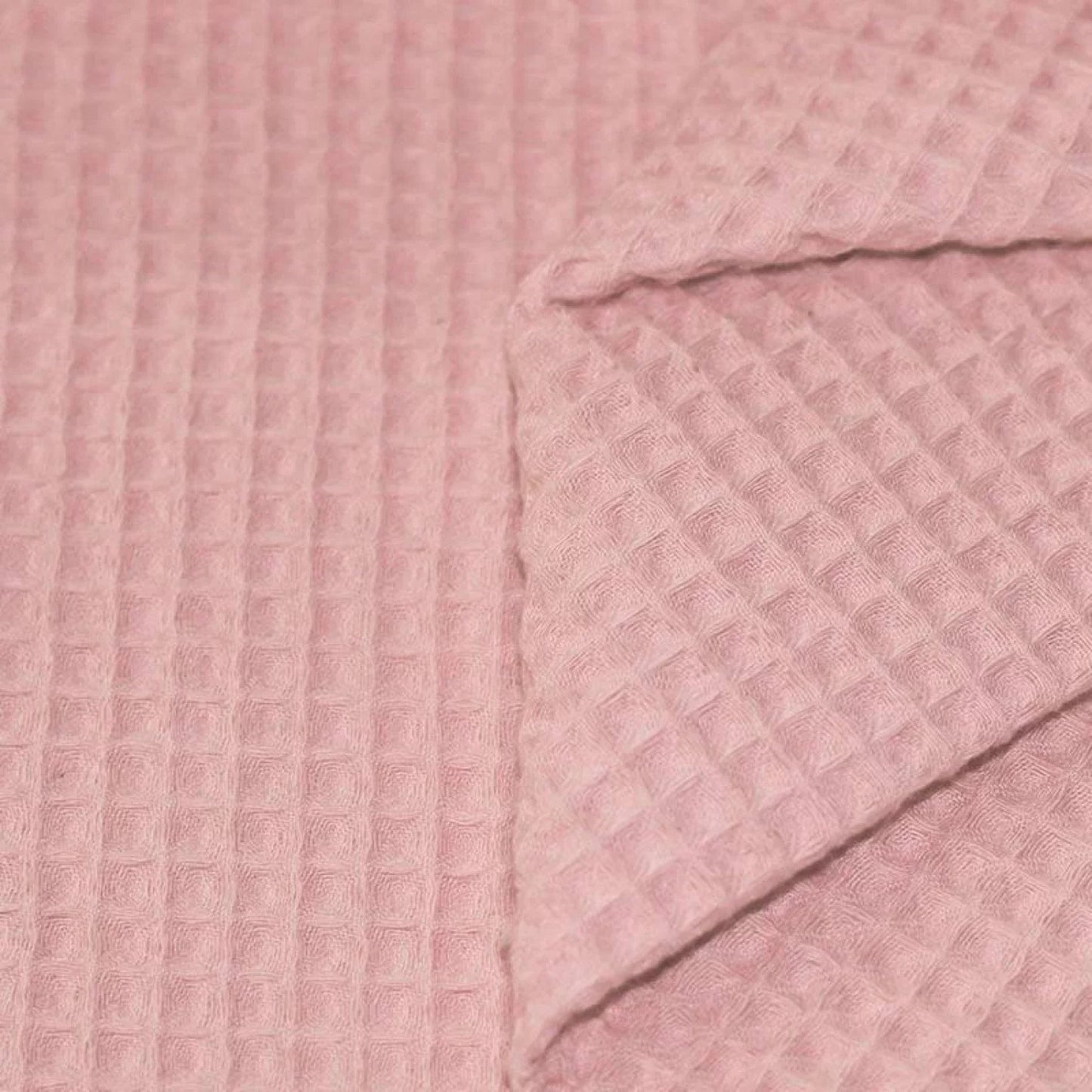 Piquet di cotone a nido d'ape - Rosa Nude