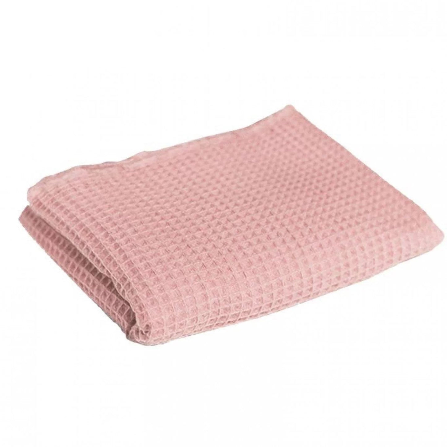 Piquet di cotone a nido d'ape - Rosa Nude