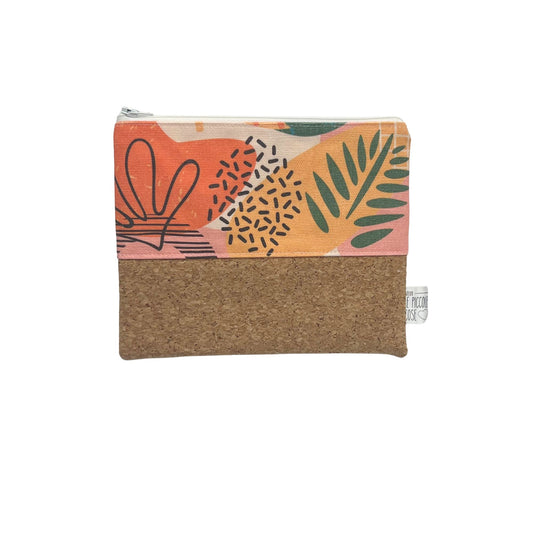 Pochette in Sughero e Canvas Stampato - Aria