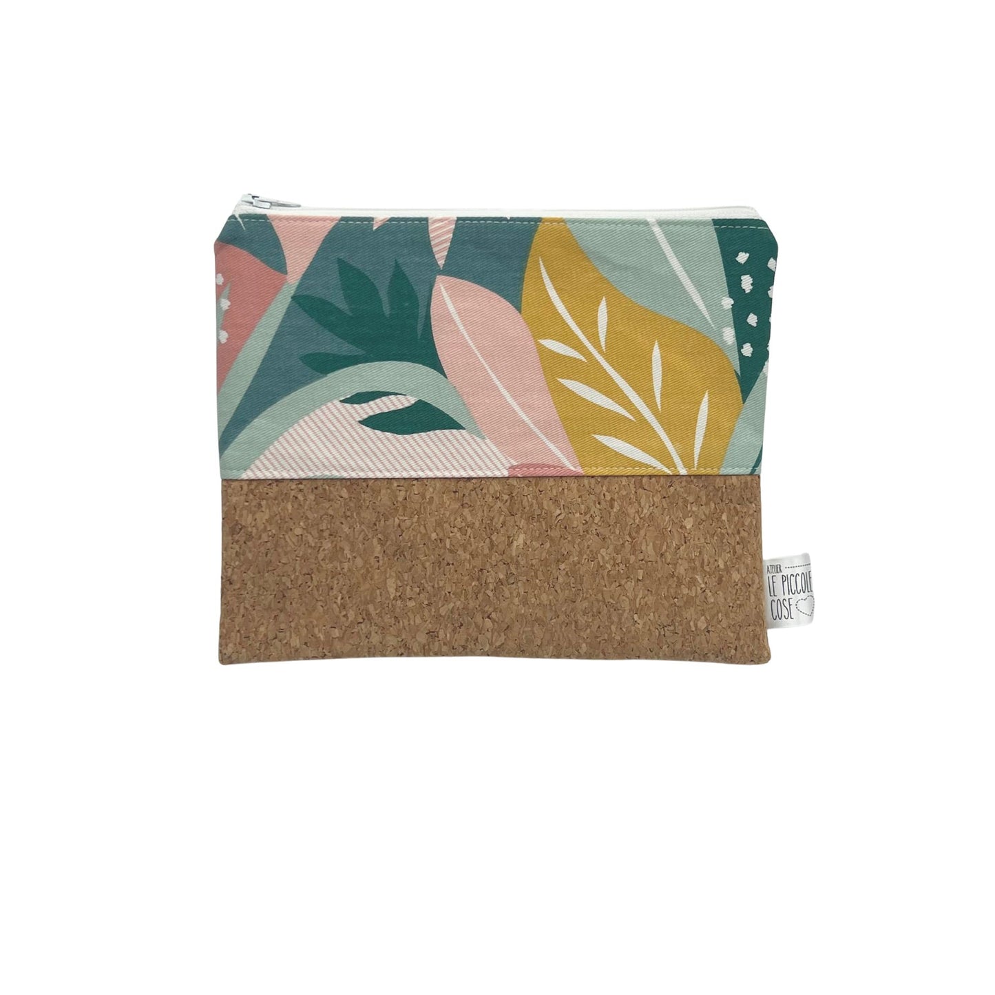 Pochette in Sughero e Canvas Stampato - Isotta