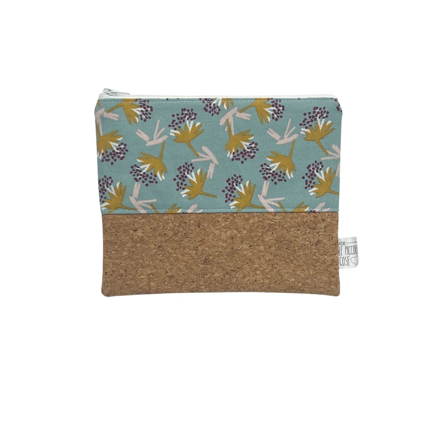 Pochette in Sughero e Canvas Stampato - Leonie