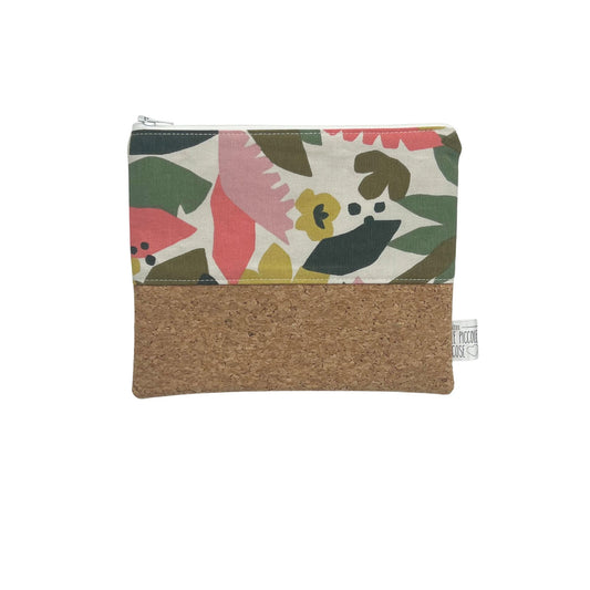 Pochette in Sughero e Canvas Stampato - Nives