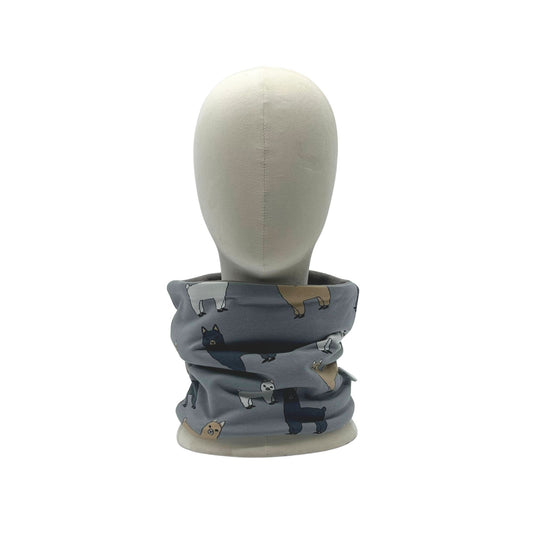 Scaldacollo bambino in Jersey Stampato - Lama