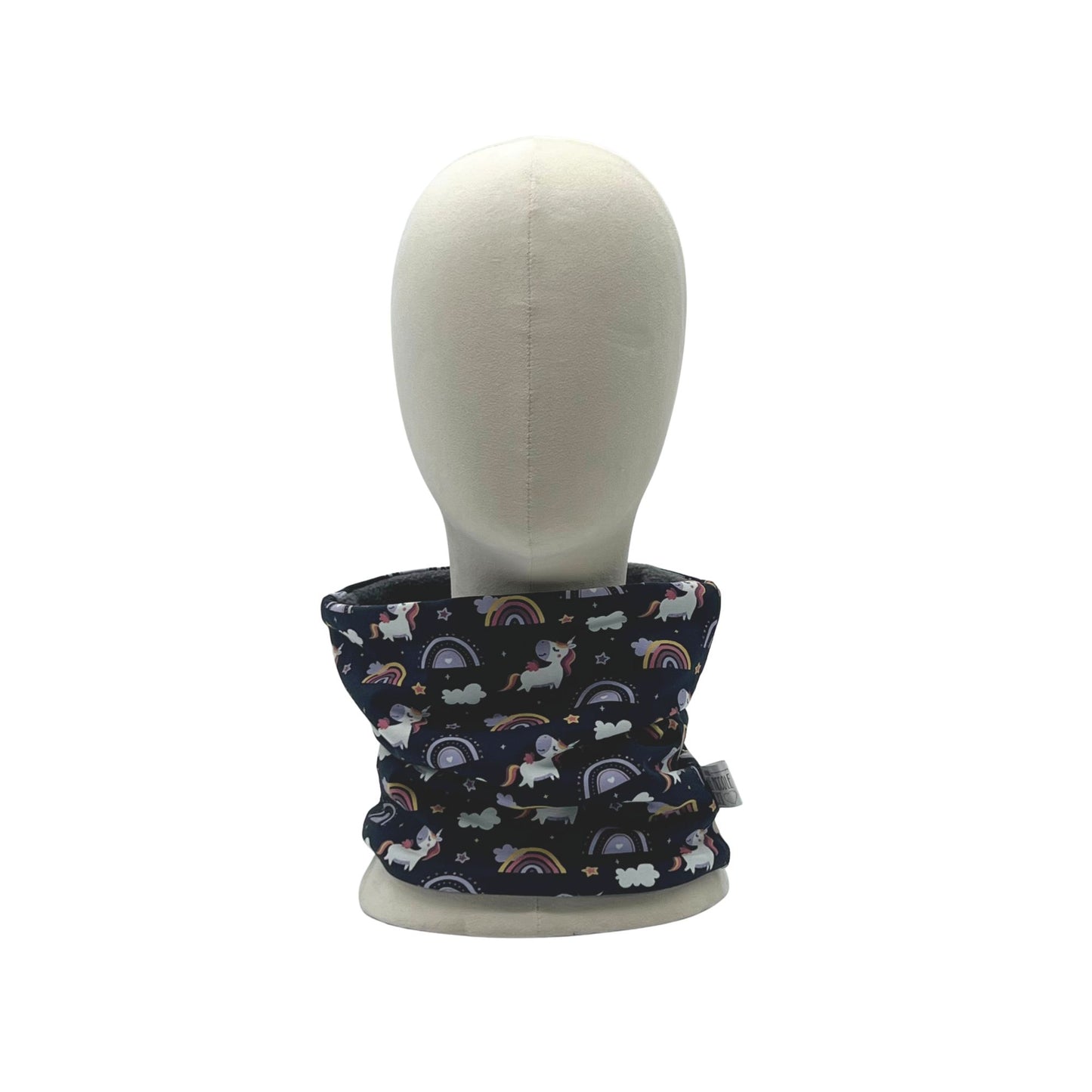 Scaldacollo bambino in Jersey Stampato - Unicorni