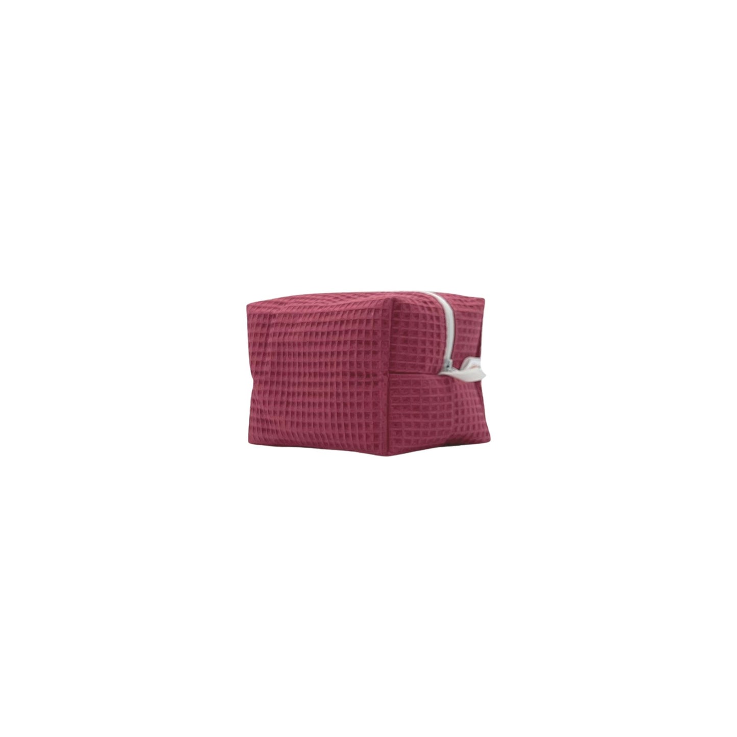 Trousse beauty in cotone nido d'ape - Lampone